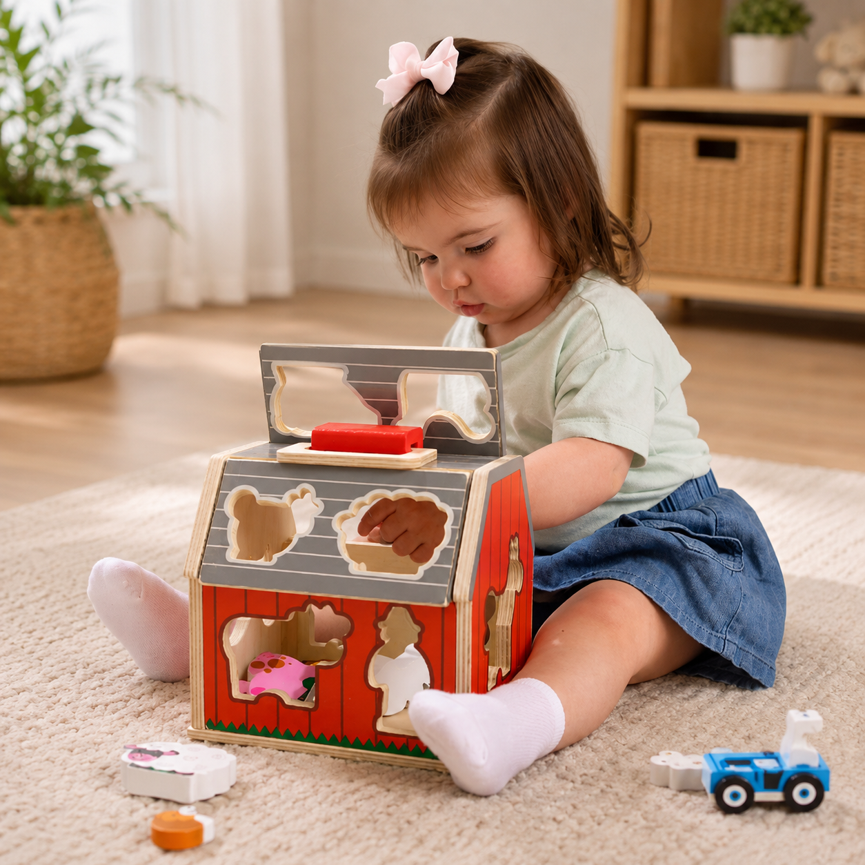 Wooden Pattern Blocks Set