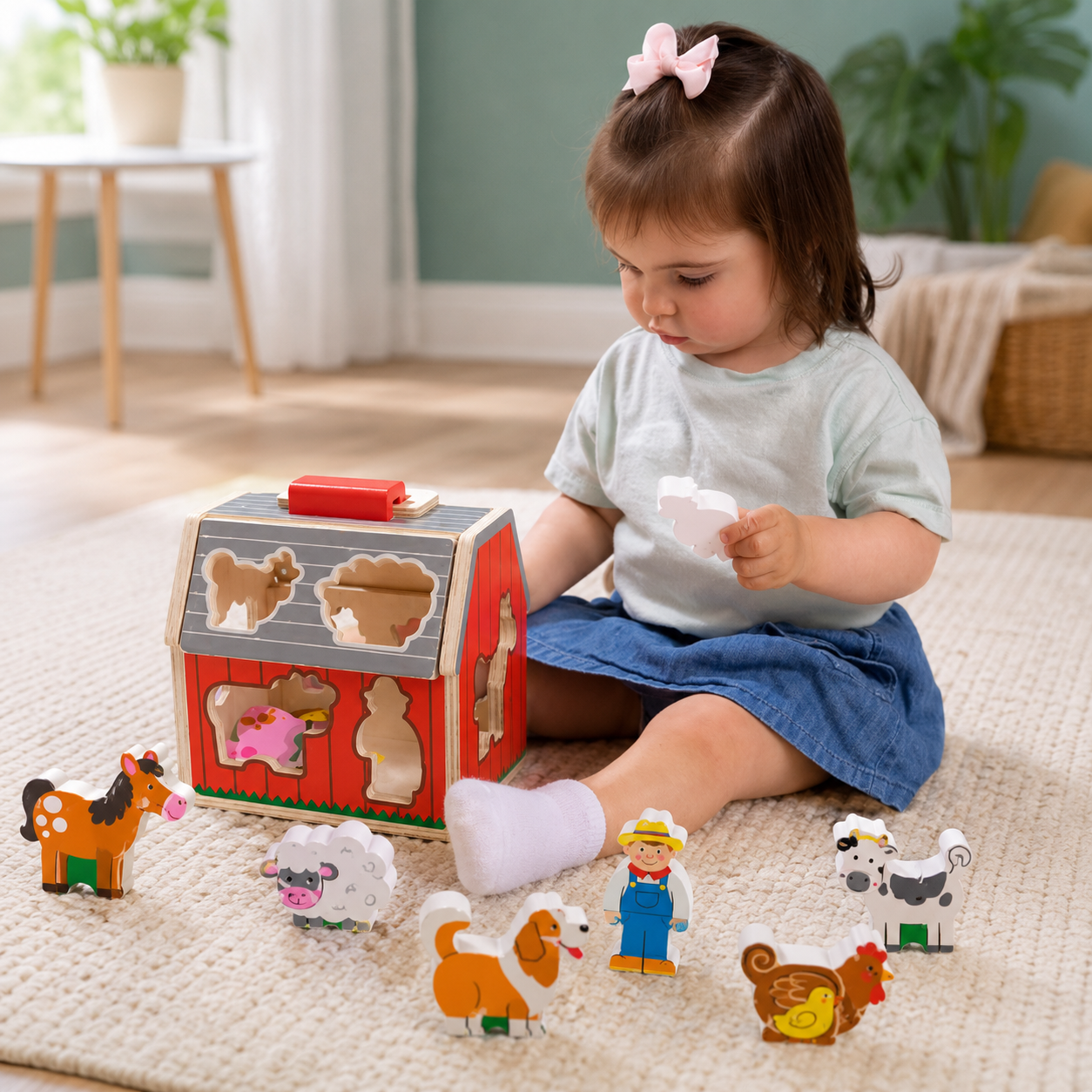 Wooden Pattern Blocks Set