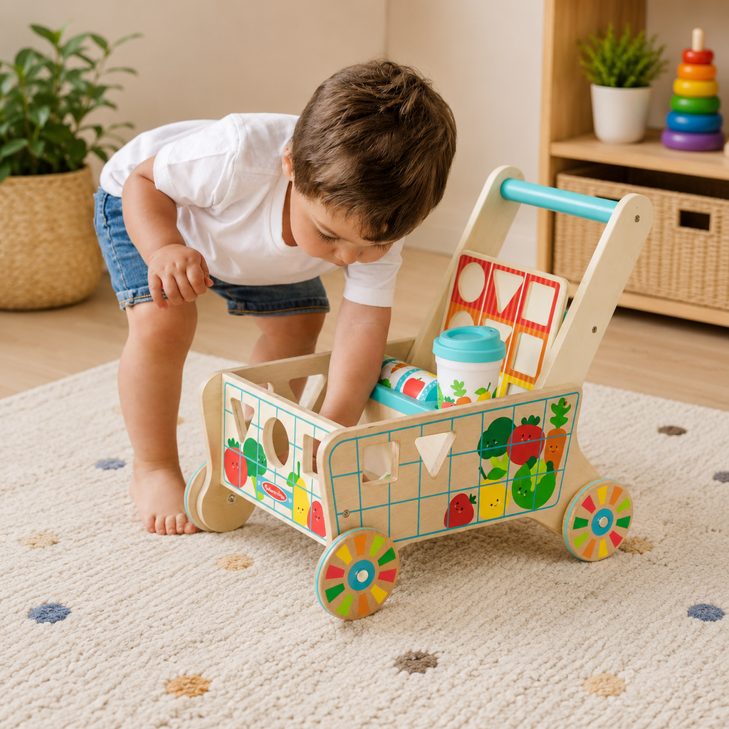 Wooden Rainbow Stacking Sorter